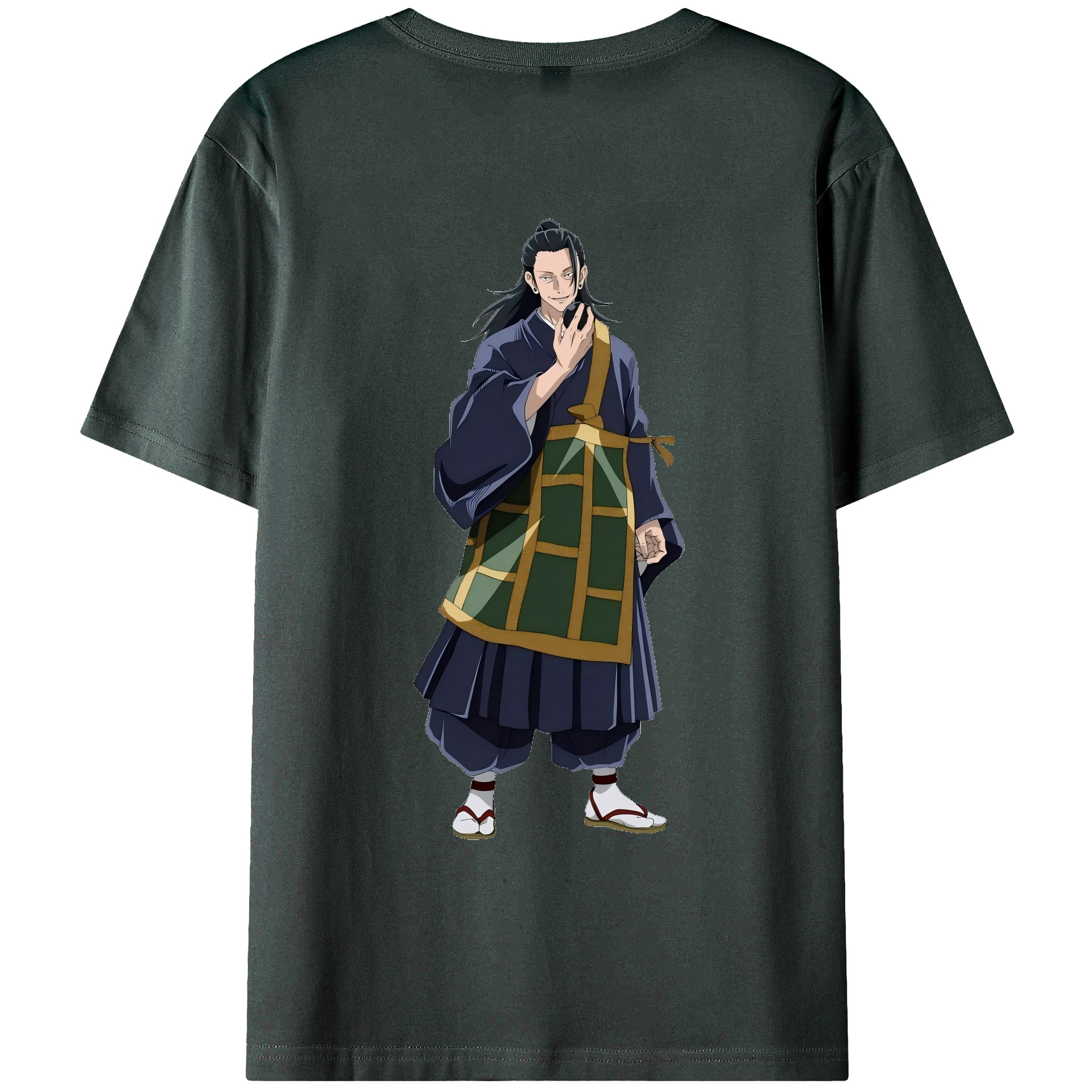 （画像用） 呪術廻戦 Jujutsu Kaisen 綿100％ メンズ半袖Tシャツ（バックプリント） 通気性